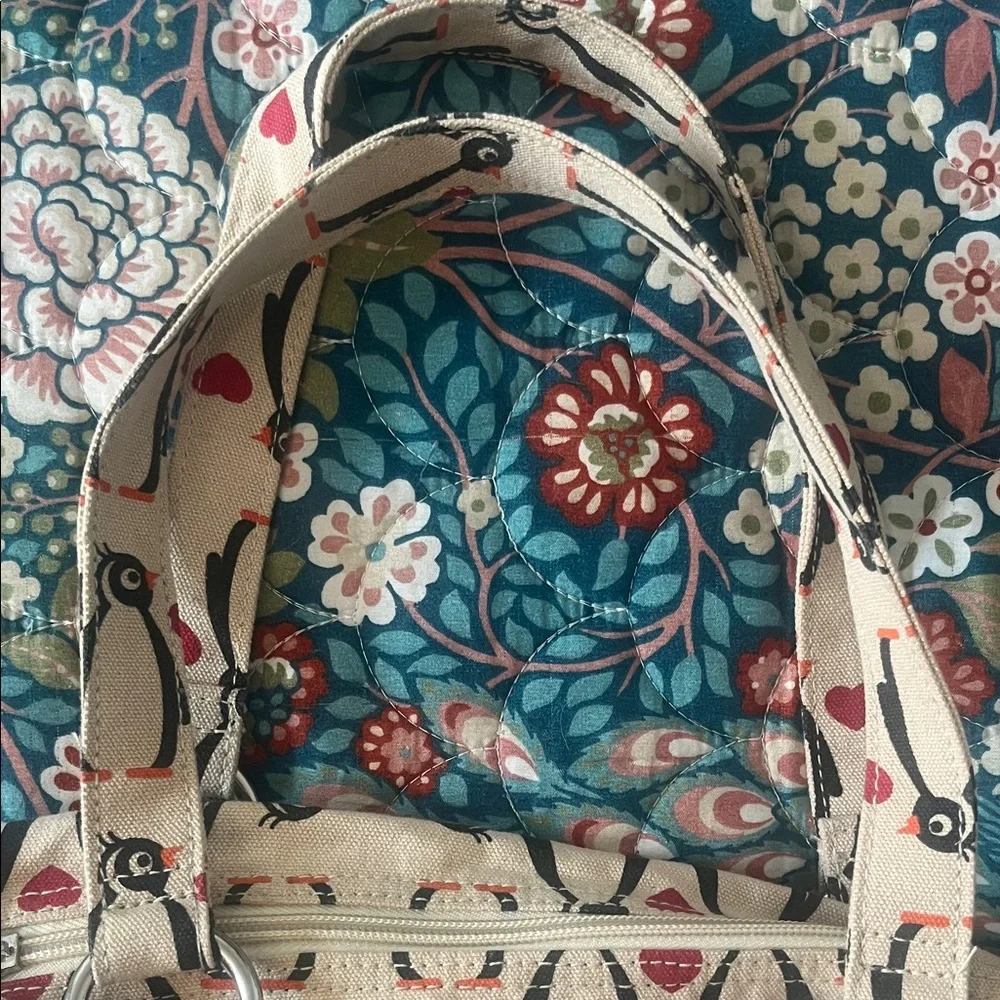 Bungalow 360 Tan Penguin Print Shoulder Bag - Picture 3 of 9